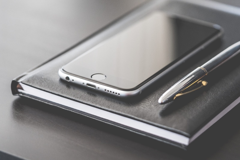 black, 4K, internet, management, office, technology, telephone, portability, Diary, two objects, Business, mobility, mobile Phone, digital Tablet, pen