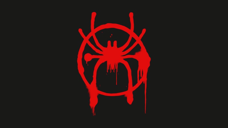 through the universe, Spider-Man: Into the Spider-Verse, symbol, spider-man, emblem, logo, 4K