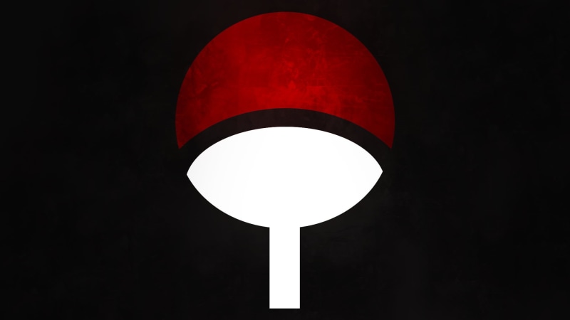 Uchiha Clan, Red, 1080P, White, Naruto, Symbol
