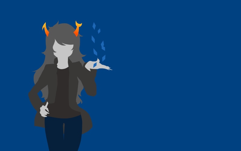 studio shot, blue background, no people, representation, Homestuck, blue, silhouette, colored background, sky, vector, outdoors, human representation, clear sky