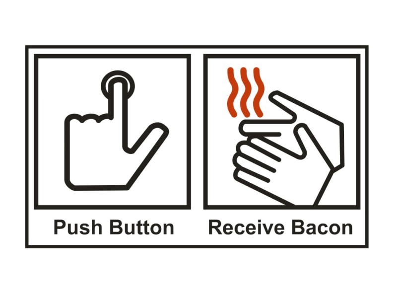 information, public restroom, white color, body part, finger, people, computer icon, quote, sign, bacon, text, creativity, close-up, human representation