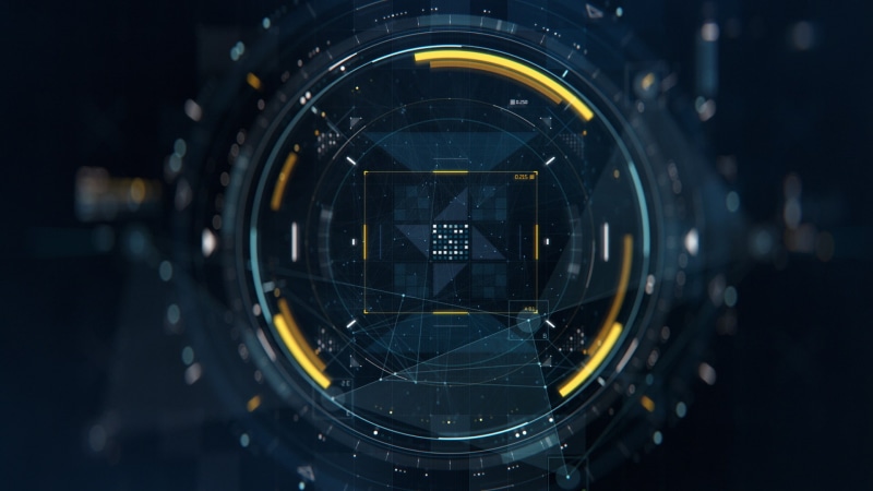 digital art, yellow, black, technology, abstract, blue, 1080P