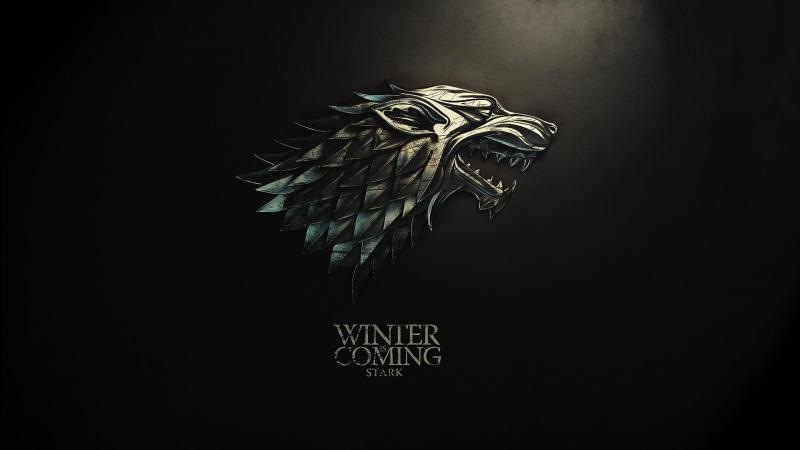 House Stark, copy space, close-up, black color, Game of Thrones, art and craft, text, sigils, no people, western script, representation, 1080P