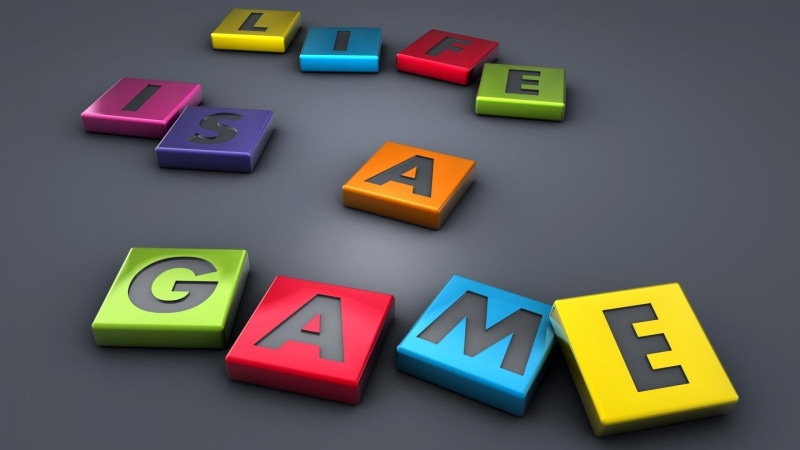 colored background, gray background, text, sign, directly above, minimalism, yellow, cubes, technology, alphabet, game, digital art, group of objects, letter