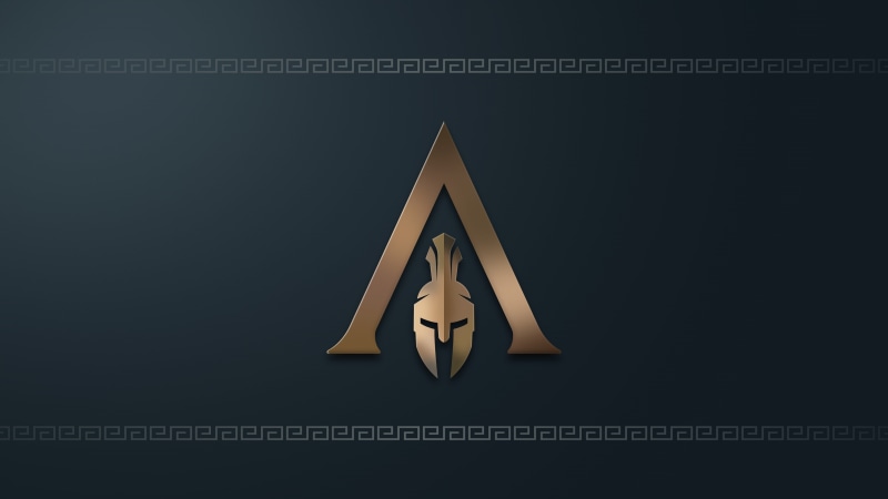 Assassins Creed, Greece, geometric shape, letter, black background, shape, close-up, 4K, sign, copy space, alphabet, electricity, information, digital art