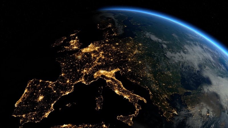 clouds, night, earth, europe, world, horizon, city lights, light pollution, day, planet, italy, urban, nasa, globe, map, 4K, space photography, satellite