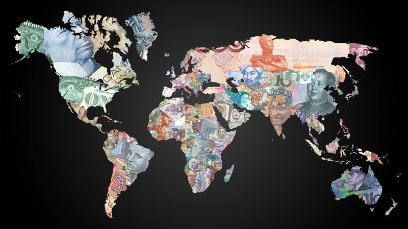 multi colored, indoors, abstract, planet - Space, environmental issues, environment, computer Graphic, europe, earth, money, world Map, globe - Man Made Object