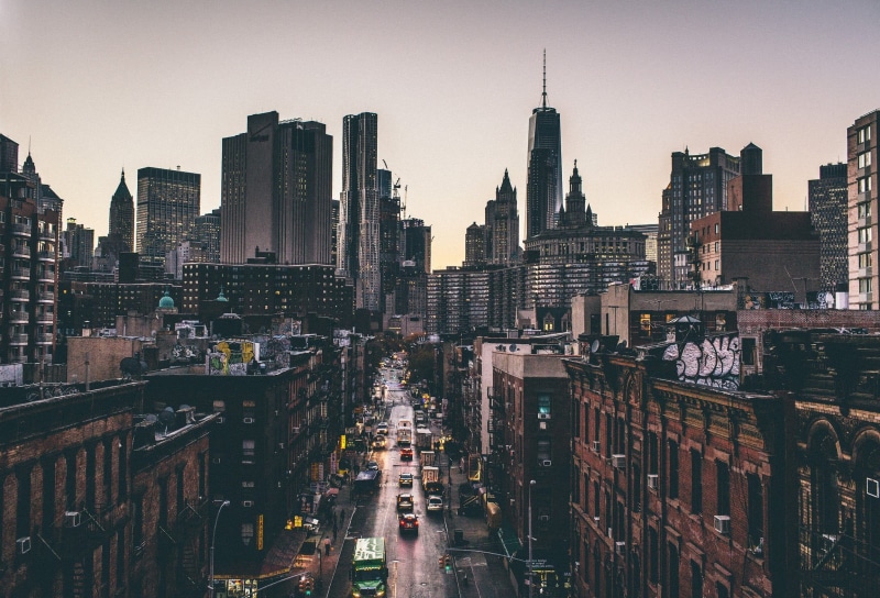 travel destinations, office building exterior, street, urban skyline, city, built structure, financial district, tall - high, building exterior, urban