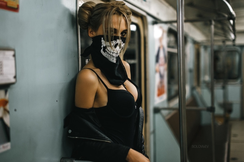 train, reflection, caucasian Ethnicity, strap, s, hairstyle, indoors, waist up, 2K, blonde, public transportation, young Adult, real people, obscured face