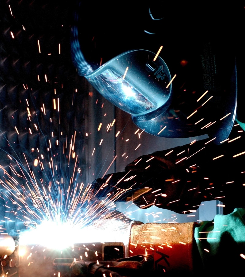 fire, bar, welding, blurred motion, glowing, illuminated, worker, sparks, blue, tools, indoors, welder, burning, close-up, metal, smoke - physical structure