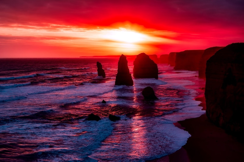 monoliths, twelve apostles, scenics - nature, stack rock, hour, rock - Object, rock, rocks, land, hdr, horizon, outdoors, sea, idyllic, beautiful, formation