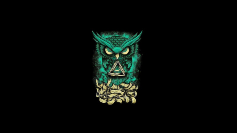 copy space, blue, animal themes, dark, animal representation, studio shot, animal head, representation, animal, mystery, triangle, illustration, 1080P
