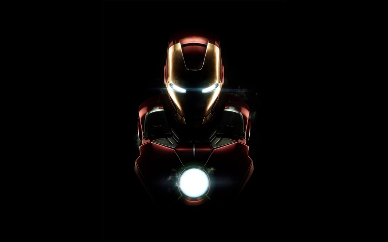 dark, Marvel Cinematic Universe, Iron Man, 4K, simple background