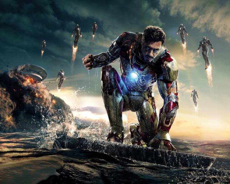 movies, digital composite, starks, outdoors, young adult, 2K, Marvel Cinematic Universe, adventure, helmet, sport, sky, warning sign, nature, Iron Man 3