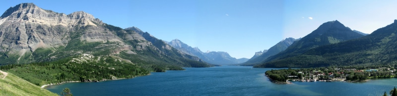 tranquility, landscape, land, plant, mountain Range, panorama, road, 4K, mountain, outdoors, waterton, national, tree, nature, public domain, landscapes