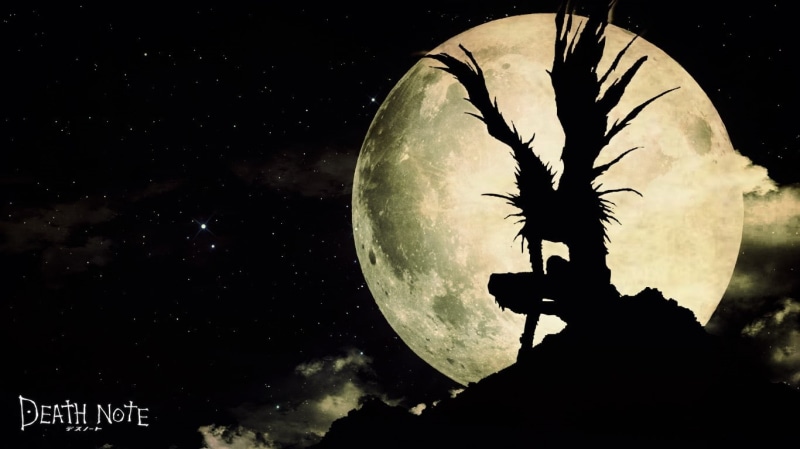 ryuk, death, shinigami, note, death note, 720P, x, hd, Moonlight, anime, art