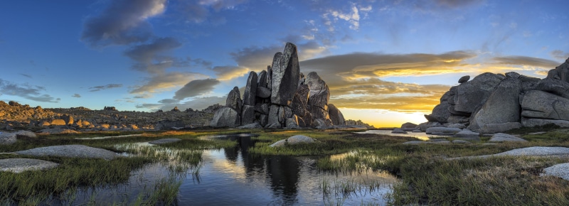 photography, near, no people, Australia, rock - object, morning, solid, scenics - nature, tranquility, tranquil scene, reflection, lake, rock, body, sky