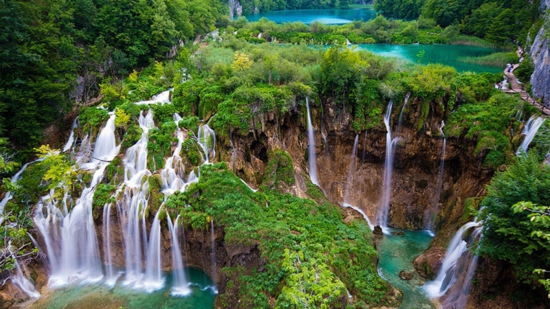 plitvice lakes, 4K, croatia, national park, summer, waterfall, europe, plitvice, lakes
