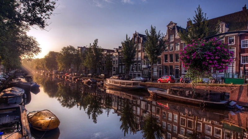 city, sky, outdoors, water, nature, reflection, waterfront, moored, no people, nautical vessel, building, building exterior, netherlands, transportation