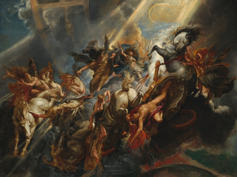 animal themes, 1605, Peter Paul Rubens, creativity, Europe, water, art and craft, animal, painting, 4K, group of animals, architecture, indoors, classical art