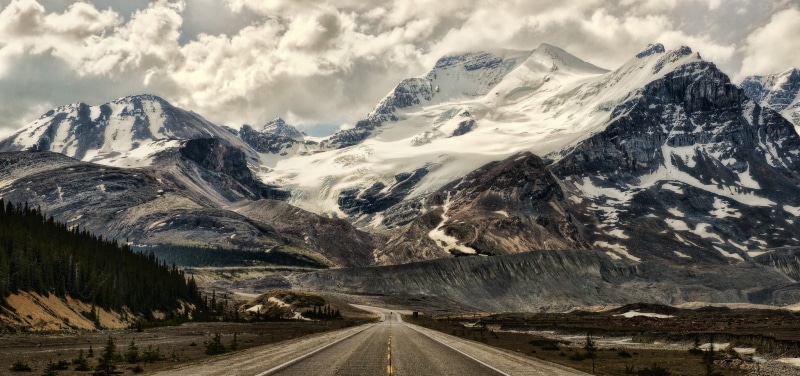 transportation, non-urban scene, no people, mountain range, the way forward, mountains, mountain, cold temperature, forest, snowy peak, snowcapped mountain