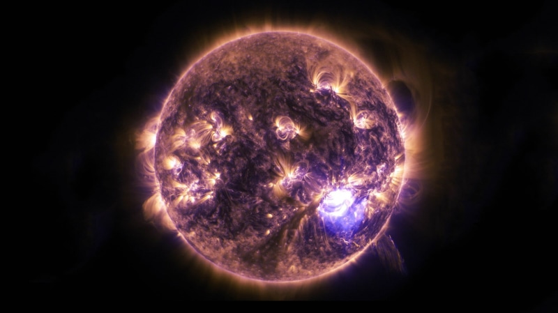astronomy, science, glowing, eclipse, Sun, outdoors, space, galaxy, single object, circle, moon, space exploration, sphere, 720P, night, purple, sky, solar