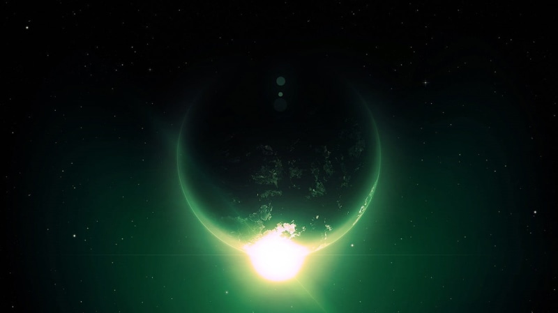 sea, no people, beauty in nature, space, glowing, illuminated, sky, scenics - nature, sphere, star - space, light - natural phenomenon, planet earth, 720P