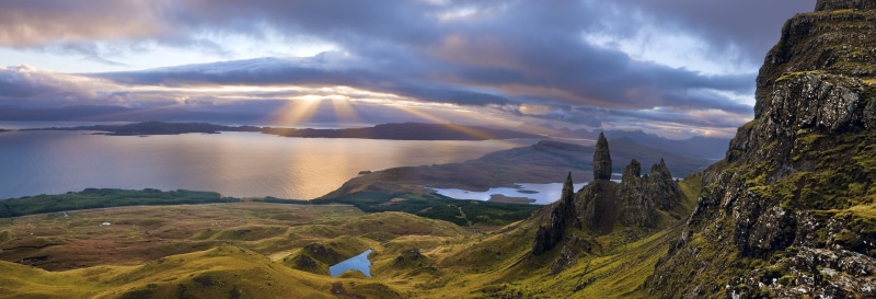 sun rays, no people, grass, gray, outdoors, social issues, landscape, travel destinations, sunset, environment, mountain, beauty in nature, panoramas, mountains