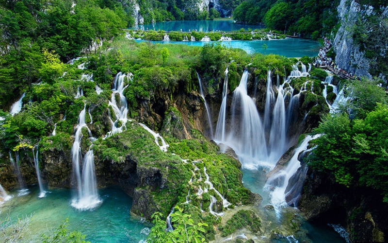 lakes, national, park, waterfall, 2K, croatia, hd, plitvice, cascading
