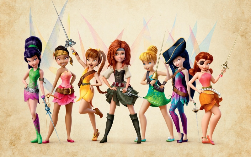 Movie, Girls, Beautiful, Fairy, 2K, 2014, characters, Pirate, Disney, tinkerbell