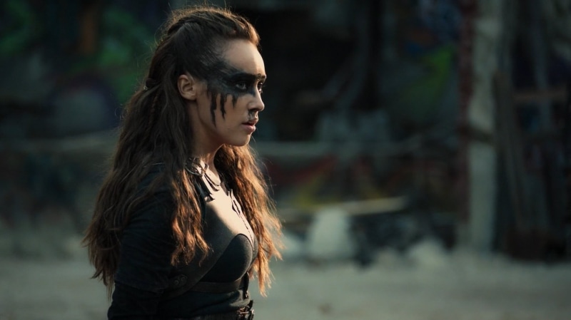 still, screenshot, outdoors, actress, glasses, waist up, s, hairstyle, side view, looking, hair, focus on foreground, one person, young adult, contemplation