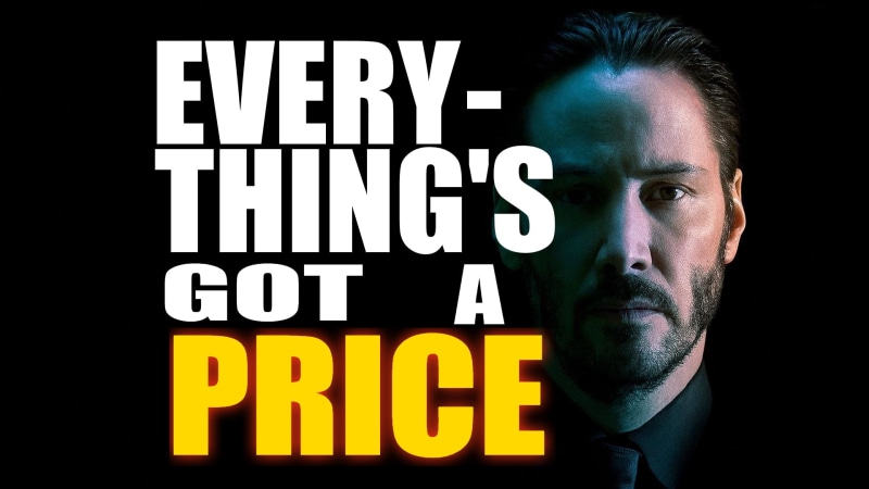 simple, movies, face, Keanu Reeves, 1080P, text, quote, John Wick, movie characters