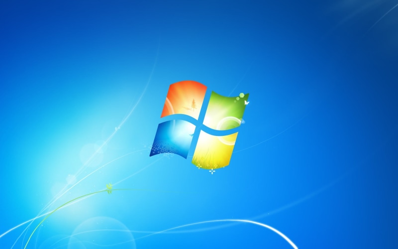 clear sky, blue background, outdoors, Windows 7, 1080P, windows, yellow, logo, blue, multi colored, nature, digital composite, freedom, balloon, motion