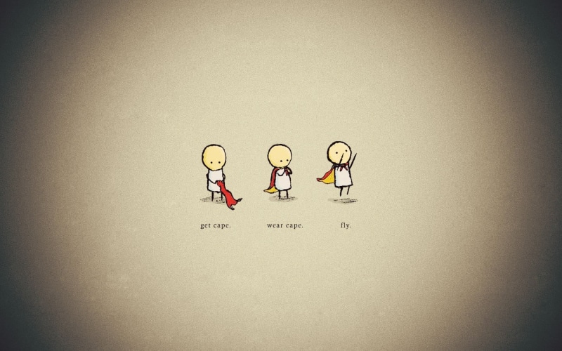 human representation, indoors, teamwork, lighting equipment, simple background, humor, simple, illustration, minimalism, female likeness, vignette, male likeness