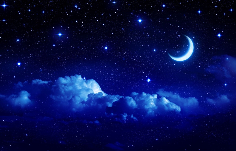 outdoors, no people, blue, astronomy Telescope, landscape, cloud - sky, milky Way, star Trail, glowing, the moon, beauty in nature, backgrounds, star Field