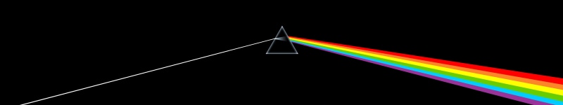 dark, side, lighting equipment, moon, spectrum, light - natural phenomenon, motion, abstract, triangle shape, colors, no people, studio shot, black Background