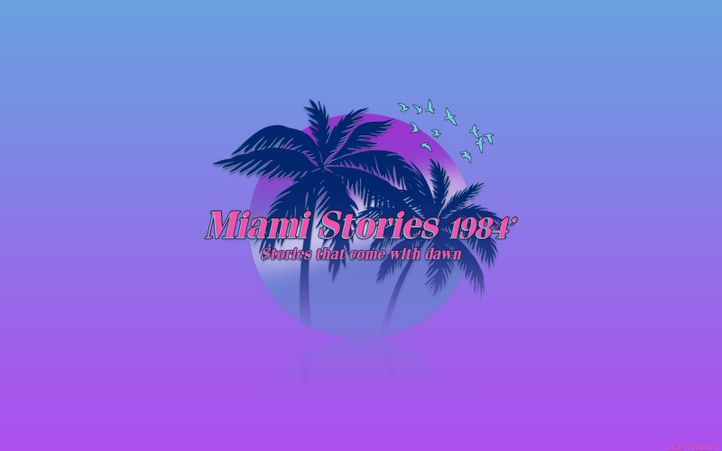 indoors, communication, text, neon, Miami, texture, palm tree, blue, new years eve, studio shot, leaf, single object, tropical climate, digital composite