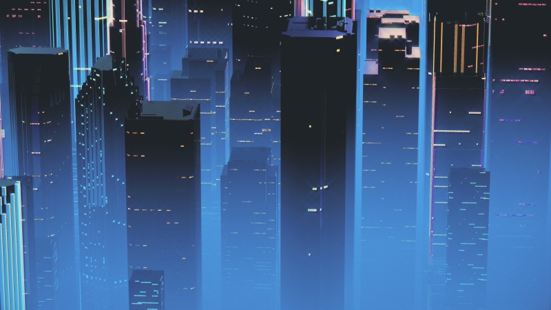 4K, Synthwave, Futuresynth, Retrowave, Retrouve, Night, 80s, New Retro Wave, Synth, Music, Outrun, Skyscrapers, Neon, The city, Sintav, Background
