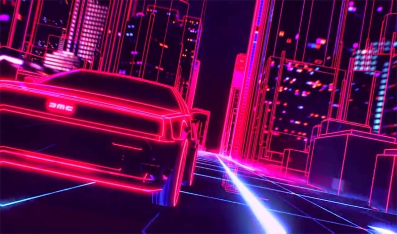 synthwave, New Retro Wave, DeLorean, retro games, 1980s, car, 720P, neon
