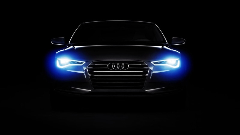 fuel and power generation, dark, illuminated, power, reflection, illustration, transportation, lighting equipment, Audi, sports Car, blue, studio shot
