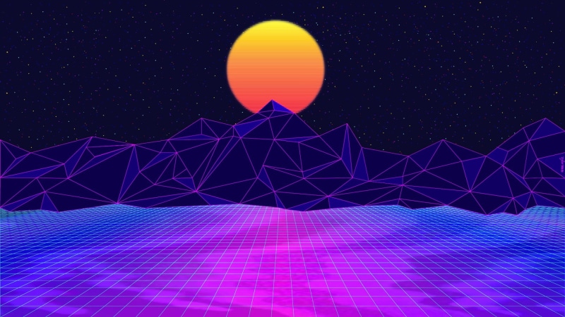 80s, The sun, Music, Synthwave, Outrun, Neon, New Retro Wave, Mountains, Retrouve, Retrowave, Futuresynth, Synth, 80s, 1080P, Space, Sintav