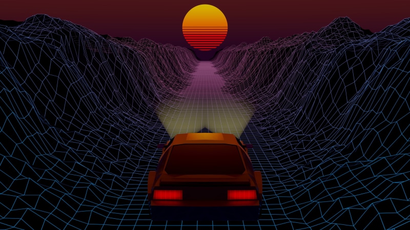 Retrouve, Background, Synth, Star, Sintav, Neon, Synthwave, Outrun, Music, Machine, New Retro Wave, Auto, Futuresynth, 80s, Retrowave, The sun, 80s, 4K