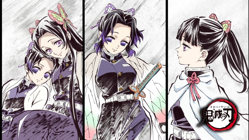 Kanae Kochou, Kanao Tsuyuri, 4K, Shinobu Kochou, Anime, Demon Slayer: Kimetsu no Yaiba