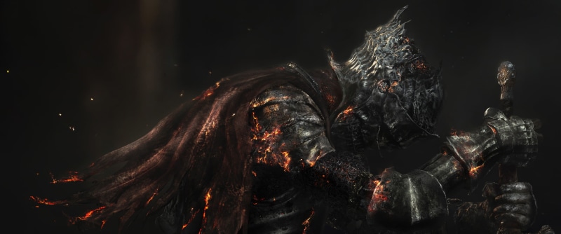 fantasy, armor, Dark Souls III, fire, long exposure, death, fire - Natural Phenomenon, night, arts culture and entertainment, illustration, celebration