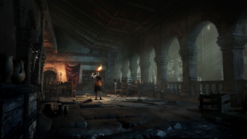 belief, souls, Dark Souls, dark, history, the past, one person, working, fire, old, building, indoors, lothric, architecture, landscape, midevil, knight