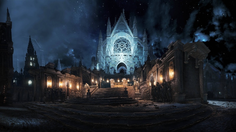 belief, built structure, castle, sky, illuminated, white, travel destinations, astronomy, place of worship, building, gothic style, spirituality, the past
