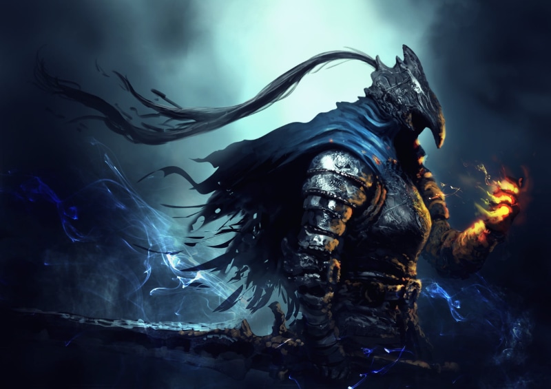 Dark Souls, 1080P, Artorias, video game art, fantasy art, Artorias the Abysswalker, knight
