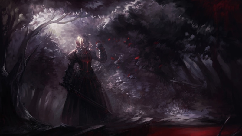 power in nature, illustration, Fate Series, long exposure, celebration, arts culture and entertainment, nature, anime, night, Fate/Stay Night, water, Saber Alter