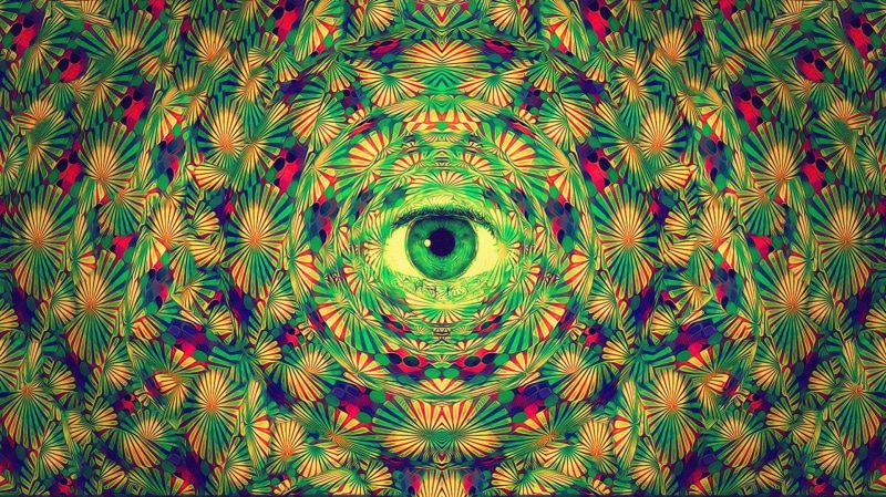 pattern, fractal, green color, concentric, geometric shape, no people, symmetry, design, full frame, digital composite, backgrounds, beauty in nature, trippy
