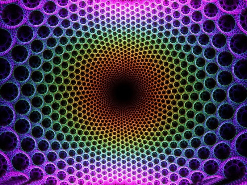 purple, indoors, multi colored, abstract, backgrounds, assorted, d, full frame, geometric shape, technology, optical, hexagon, optical illusion
